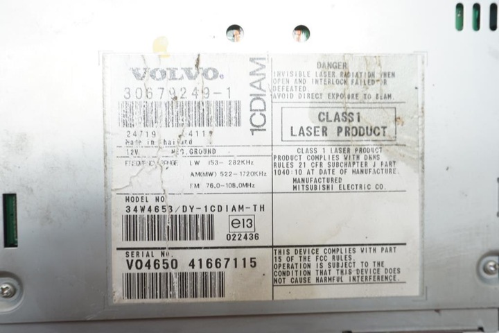 фото №6, Радио cd volvo v50