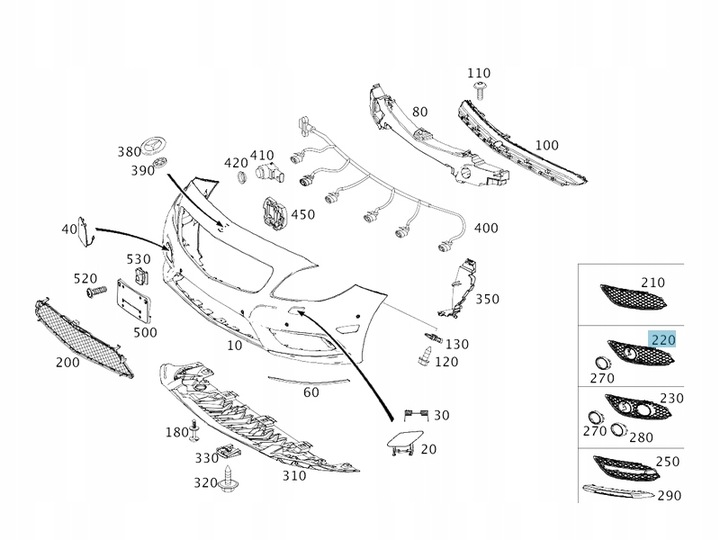 фото №2, Оригінальна заглушка бампера lp mercedes b w246