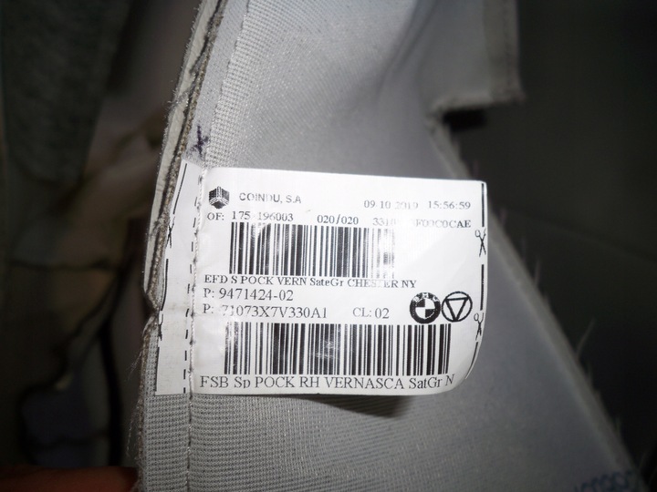 фото №7, Сидіння переднє перед обшивка шкіра mini cooper f54 f60 sport м-пакет