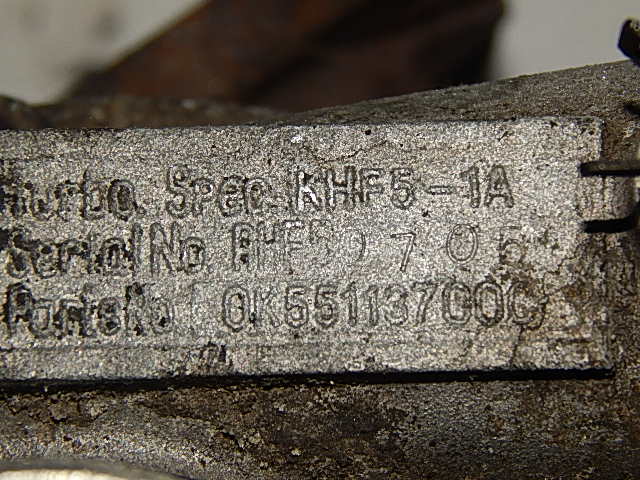 фото №6, Турбіна kia carnival i 2.9 td j3 99-01 ok55113700c