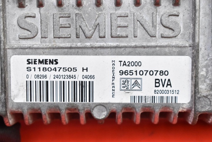 фото №8, Блок управления модуль коробки коробки передач 9651070780 peugeot 307 1 i 1.6 16v 109 km