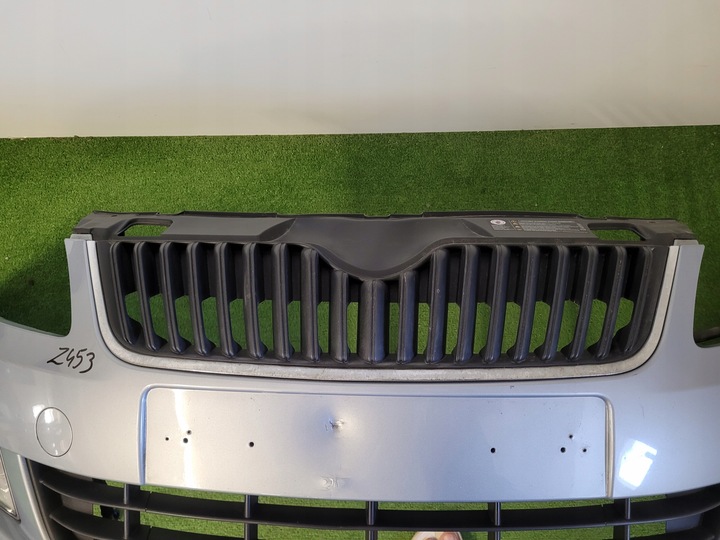 фото №6, Skoda fabia ii 2 рестайлинг бампер перед переднее 5j0807221d противотуманные фары омыватель