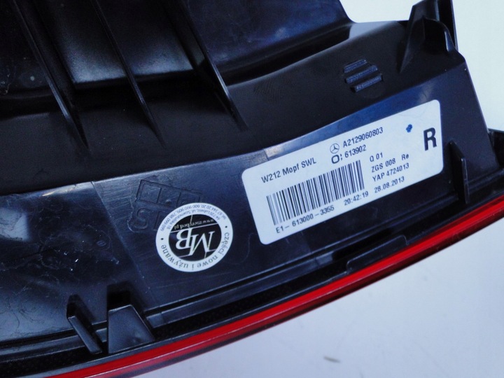 фото №11, Mercedes e клас w212 212 sedan лімузин рестайлінг лампа w крило задня права