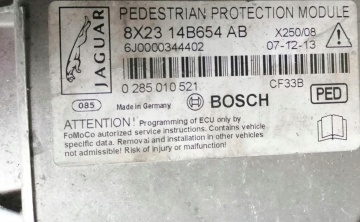 фото №1, Jaguar xf модуль air bag датчик 8x23-14b654-ab