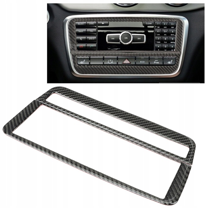 фото №6, Карбон fiber cd air conditioning контроль панель cover trim for mercedes