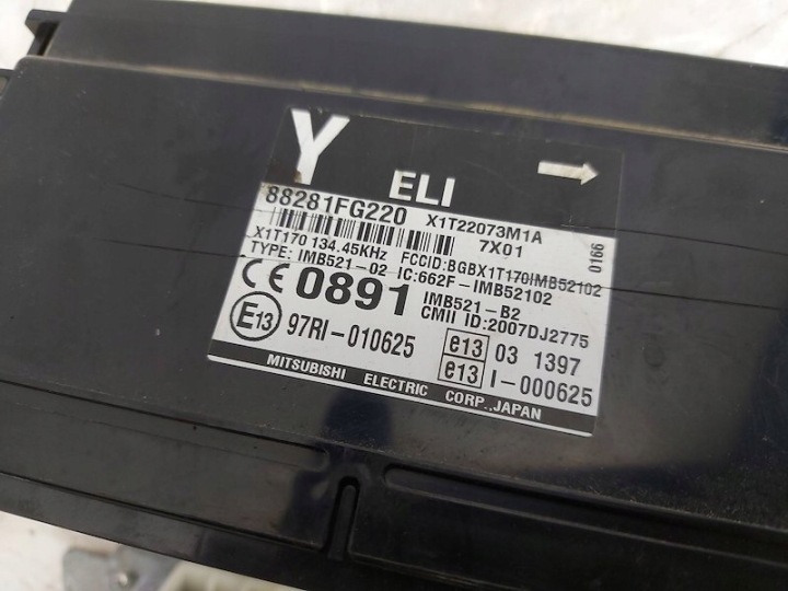 фото №9, Комплект стартовый компьютер блок управления  subaru impreza 3 iii gr, gh, g3 2.0 r