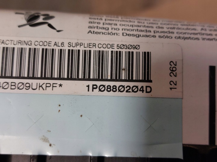 фото №8, Seat leon ii рестайлінг подушка  подушка pas 5p0880201an 1p2857705 1p0880204d