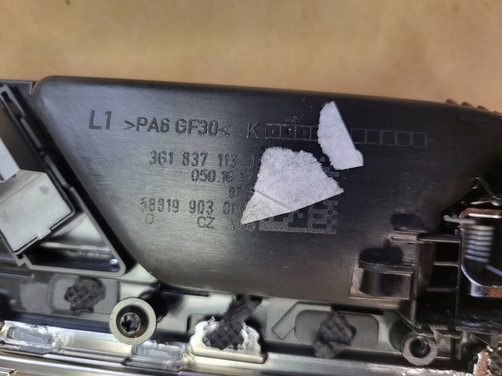 фото №14, Dekor ручка двері лівий перед планка ambiente led vw passat b8 3g оригінальний номер європа