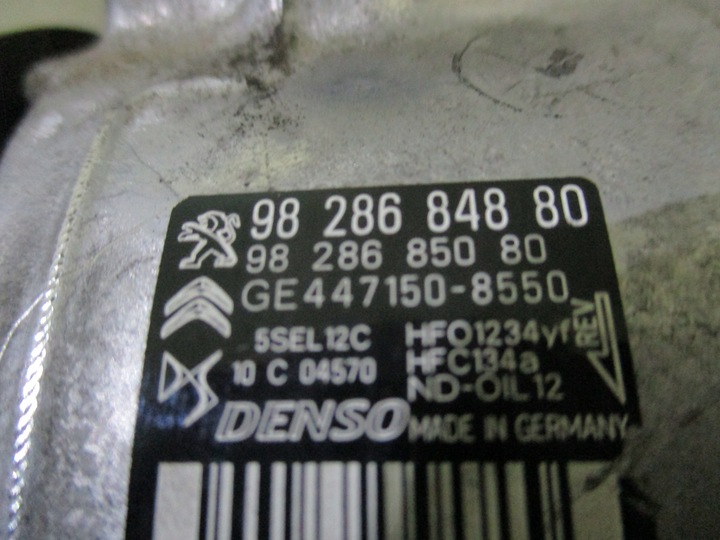 фото №6, Компресор кондиціонера peugeot 208,2008 ii 2 1,2 thp 9828684880