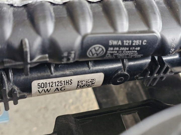 фото №13, Комплект радиатор вентилятор pas переднее балка vw golf viii 8 2.0 tdi 1.5 ts