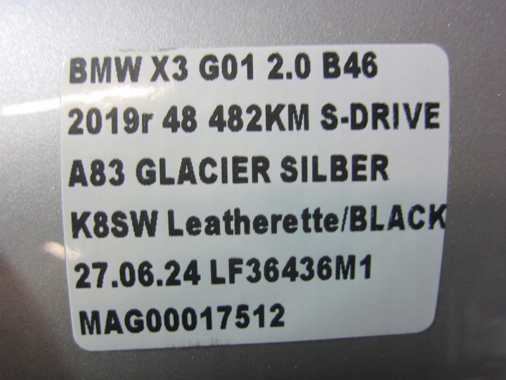 фото №12, Bmw x3 g01 крило лівий переднє a83 glacier срібло лівий перед 41007930973