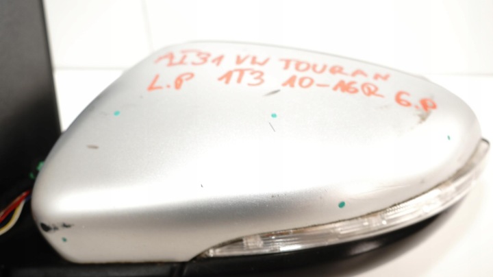 фото №10, Дзеркало ліве vw touran 1t3 10-16r 6pin la7w