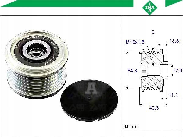 фото №2, Зчеплення генератор renault grand scenic ii 1.6