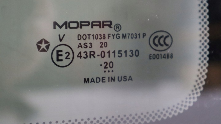 фото №4, Jeep wrangler jl 18- стекло кузовная левая