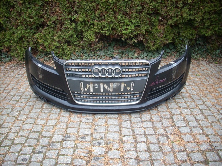 фото №1, Audi q7 i 4l перед бампер переднє стандарт дорестайлінг решітка ew. світлодіоди