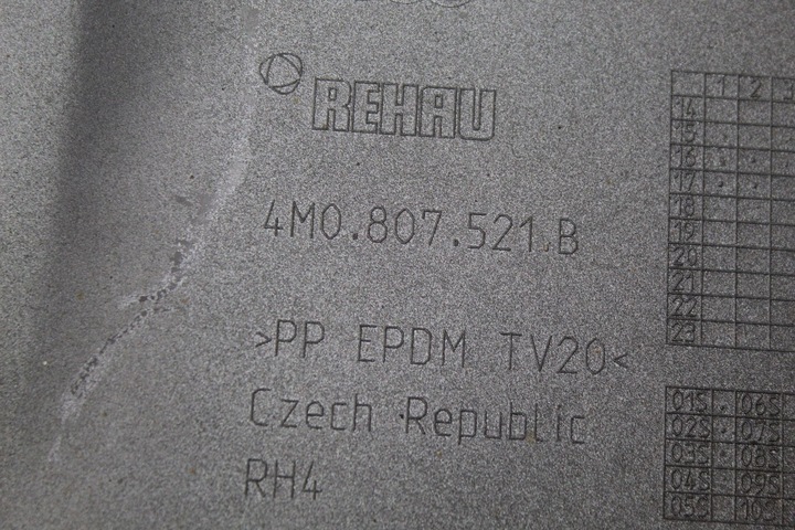 фото №15, Накладка планка дифузор бампера зад audi q7 4m sq7 s-line 4m0807521b