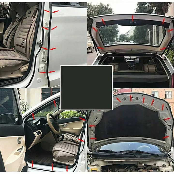 фото №13, Samoprzylepna прокладка віконна do двері, прокладка гумова do вікон, 5m