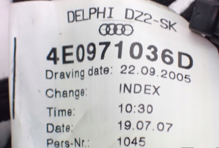фото №11, Джгут двері освітлення 4e0971036d audi a8 s8 d3