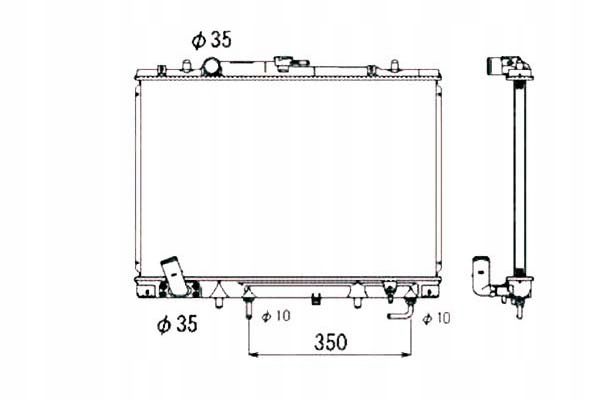 фото №1, Радіаторів двигуна nrf mr239627 mn153206 mr239626 m