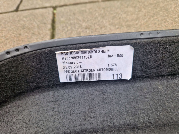 фото №9, Citroen ds5 полка багажника 98036112zd 98036113zd 11-2018 bdb