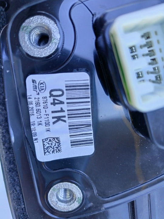 фото №6, Kia sportage iv дзеркало ліві 8pin 87610-f1100 1k