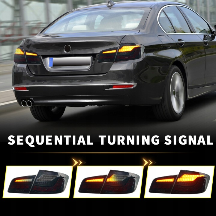 фото №12, Модуль задніх світла автомобільних повний led do bmw серії 5 f10 f18 2010-2017 фара задня