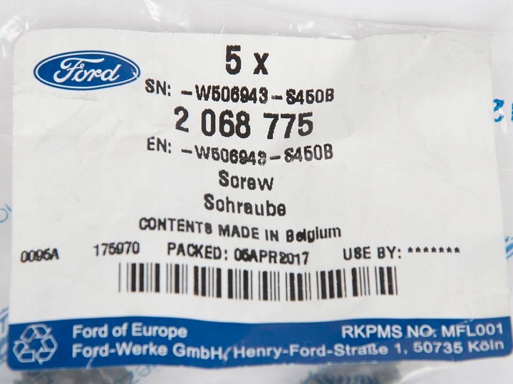 фото №4, Винт 4 x 12 консоли средней explorer kuga focus