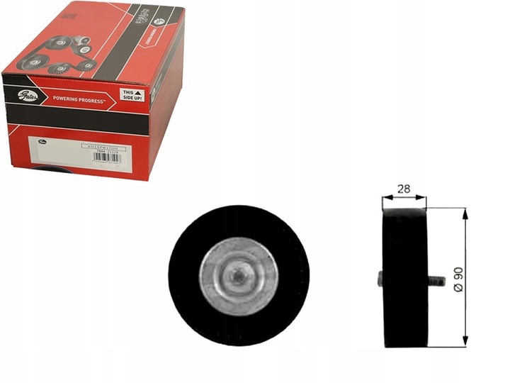 фото №11, Gates ролик напрямна ремінь mercedes c w203/