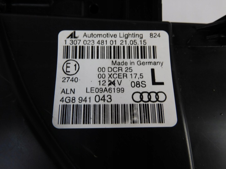 фото №15, Audi a7 c7 4g8 фара права ліва ксенон led 4g8941006 4g8941005 ні крутильні