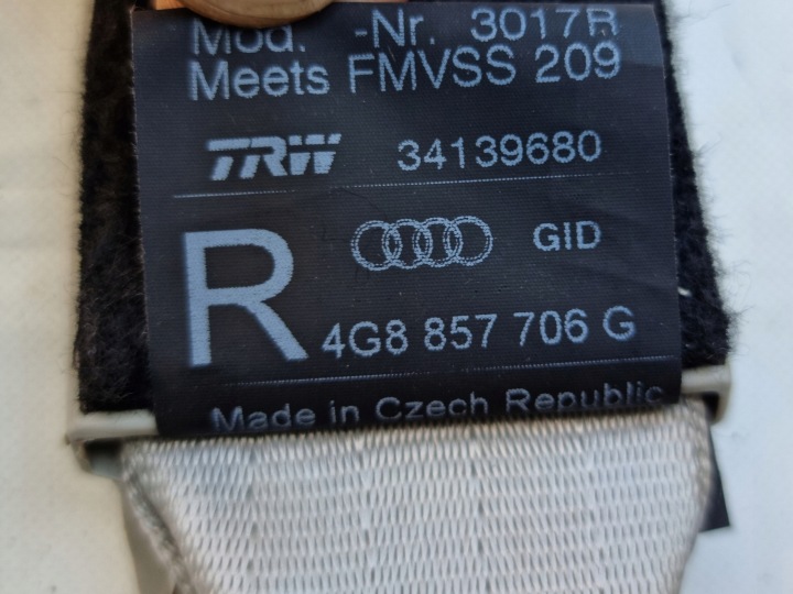 фото №7, Audi s6 a6 c7 4g 4.0 tfsi рестайлинг pas безопасности правое пассажира 16r