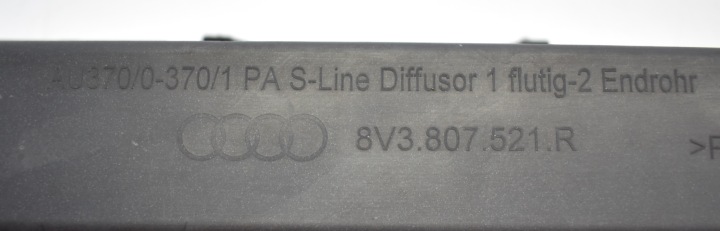фото №7, Audi a3 8v3 s line elift накладка спойлер диффузор