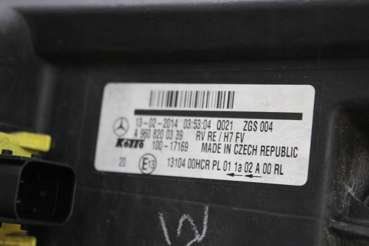 фото №12, Mercedes actros mp4 фара правые лампа правая перед a9608200339