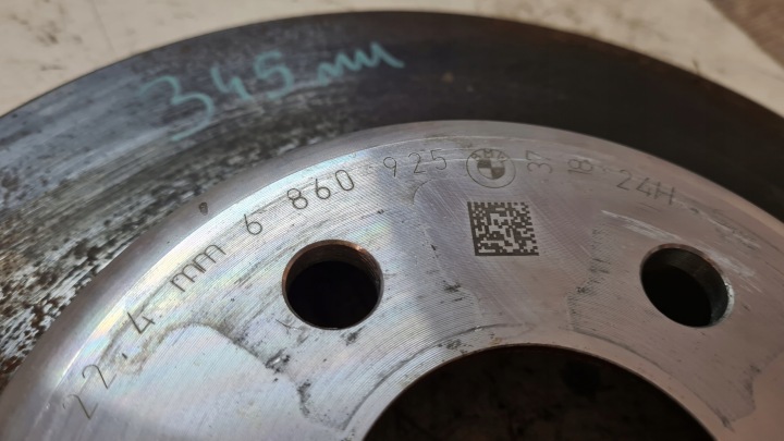 фото №14, Затискачі 348mm 345mm bmw 5 g30 g31 g32 м-пакет p+t
