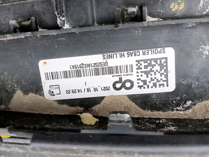 фото №11, Audi a6 s6 c8 4k спойлер диффузор накладка бампера зад заднее 4k0807521d