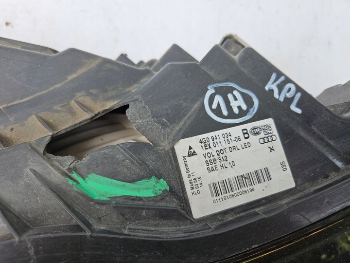 фото №10, Лампа права повний led фара праві audi a6 c7 usa 11-15 4g