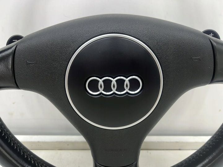 фото №13, Руль audi a3 8p 04-13r. кожаный трёхспицевый лепестки з подушка подушка безопасности