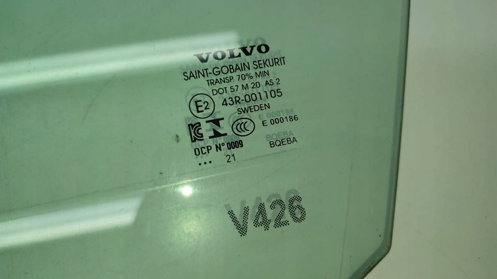 фото №2, Стекло дверь левая перед volvo xc60 ii as2 2021 водителя