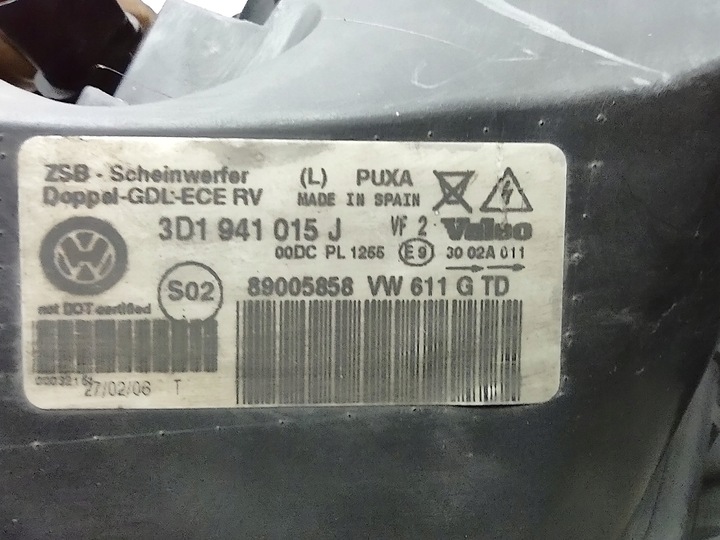 фото №16, Лампи передні bi-xenon vw phaeton 3d 2002-2009r. оригінал європа комплект