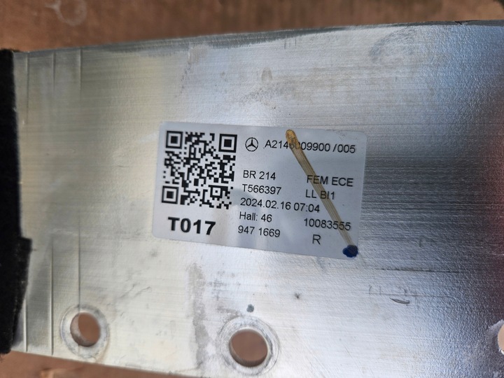 фото №6, Балка бампера mercedes e-klasa a214 a2146205500