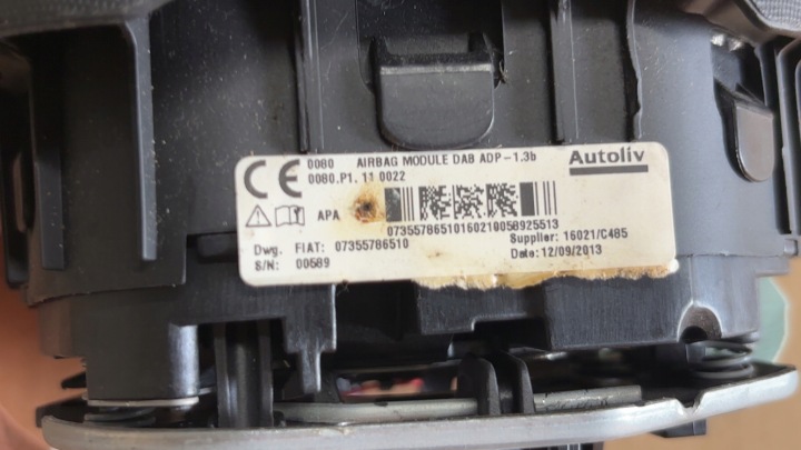 фото №7, Повітряна подушка подушка  водія fiat 500l 07355786510