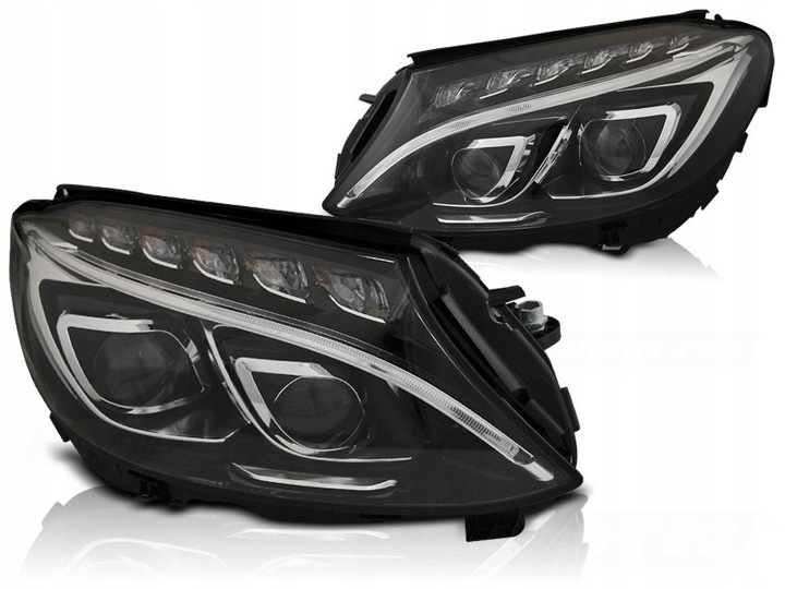 фото №2, Лампы do mercedes w205 c-klasa 2014 do 2018 drl led чёрный