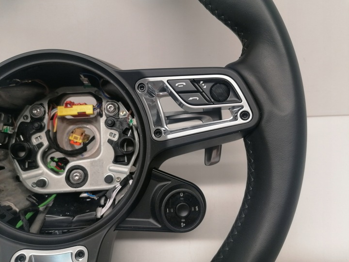 фото №7, Porsche macan 95b руль кожаный оригинал