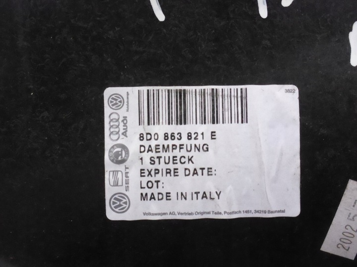 фото №8, Плита захист ліва 8d0863821e audi a4 b5 passat b5