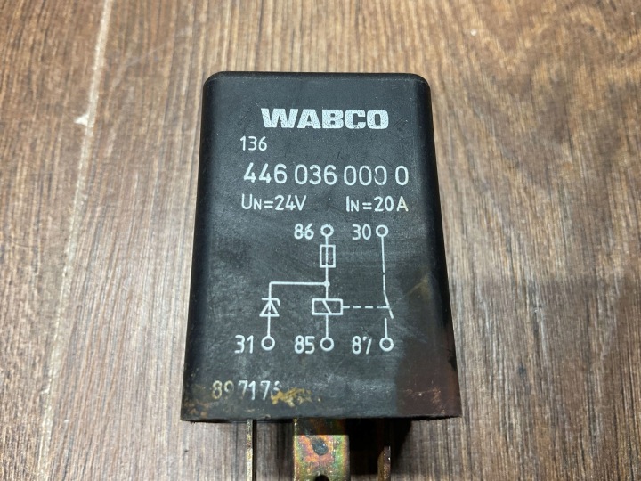 фото №8, Реле abs wabco 24v 20a mercedes atego actros axor 4460360000