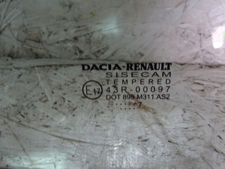 фото №2, Dacia sandero ii скло двері зад права