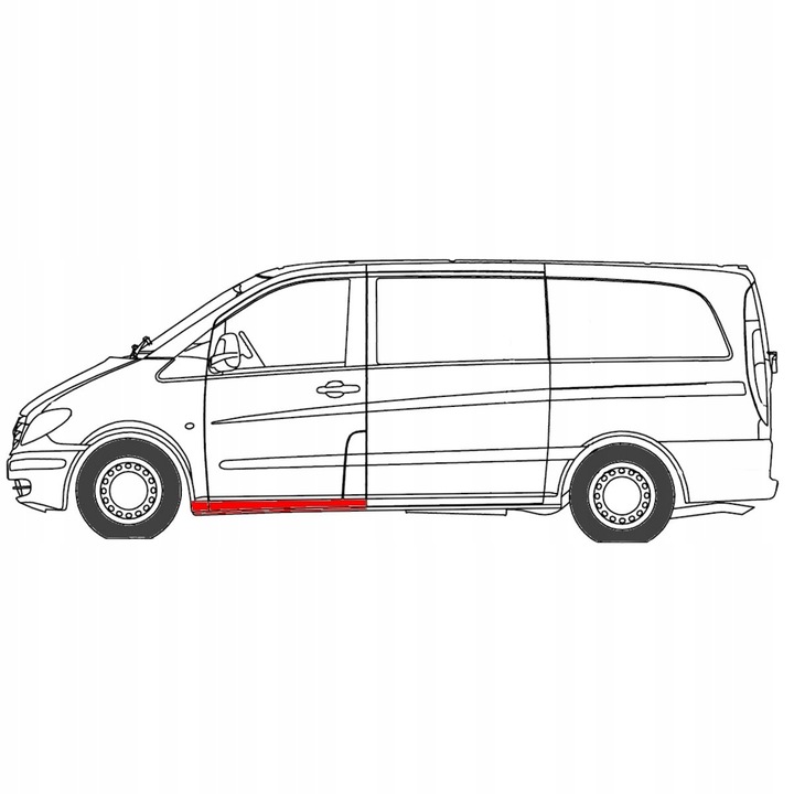 фото №2, Поріг лівий mercedes viano w639 vito w639 03-14