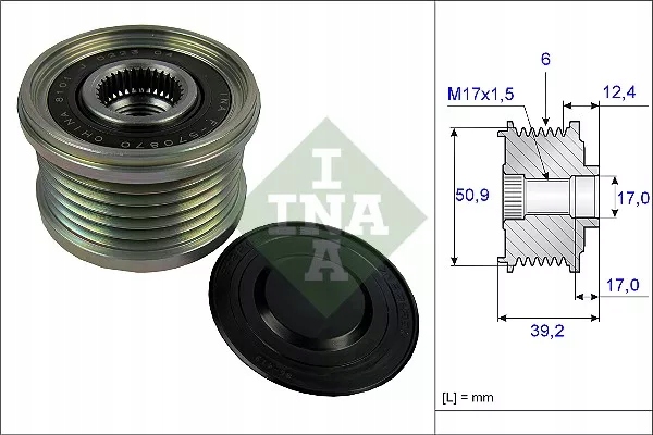 фото №14, Зчеплення генератора mazda mazdaina 535024710 mazd
