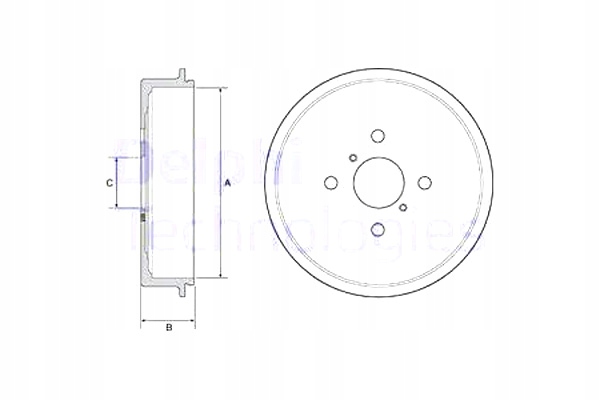 фото №2, Барабаны тормозные 2szt. зад daihatsu charade viii toyota yaris 1.0-1.5