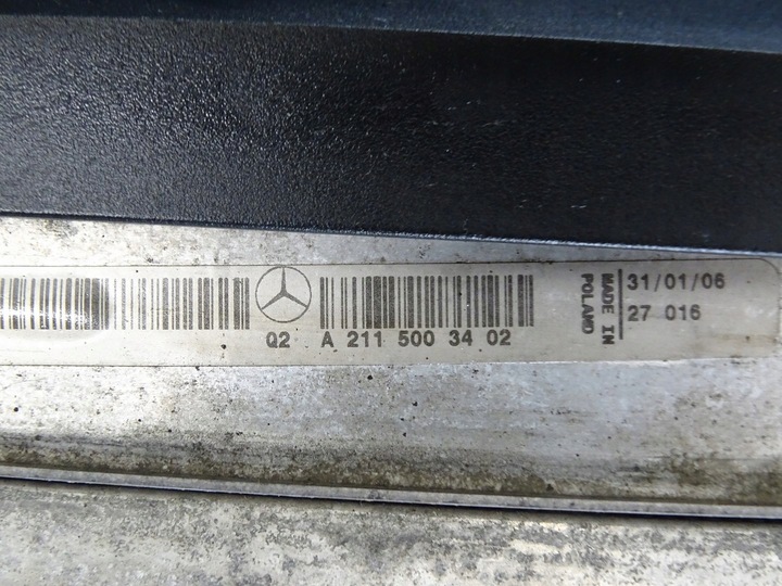 фото №10, Комплект радіатор вентилятори mercedes e w211 3.0 cdi a2115001693