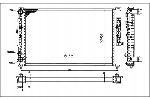 фото №2, Радиаторов vw passat b5 depo